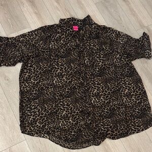 Torrid Leopard Print Blouse